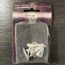 Dark Sword Miniatures Young Male Warrior With Sword And Shield