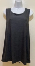 Old Navy Active Breathe On Tank Top Women XL Gray Keyhole Back Athletic Gym Yoga