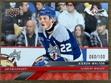 Kieron Walton Rookie 2024-25 Upper Deck CHL #178 Exclusives /100 (RC) Winnipeg