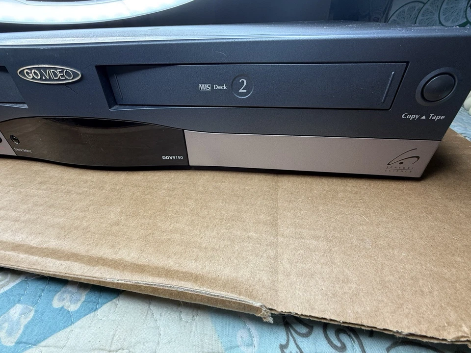 Go.Video Doble VCR DDV9150 Probado y Funcionando Raro VHS a VHS con AUX Foto 3 de 4