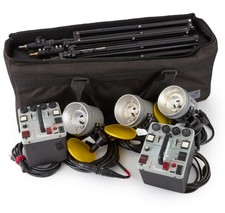 NICE Dynalite M1000XR Photography Studio Lighting Kit with case TESTED 