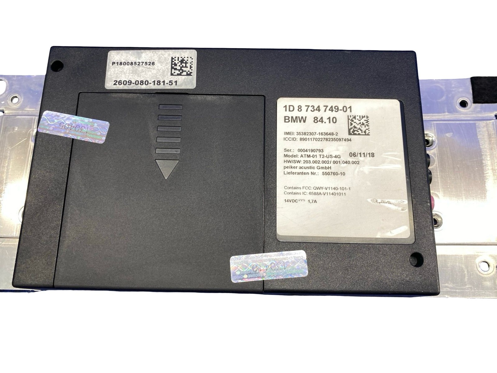 2019 Bmw I8 Oem Communication Telematics Control Module Unit 8734749
