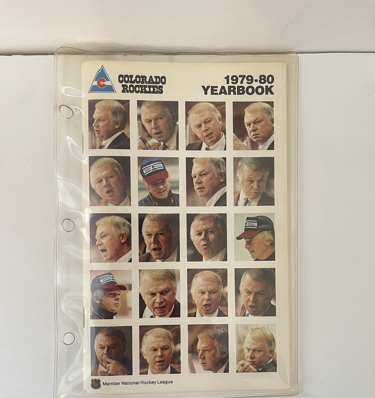 Colorado Rockies  1979-80  Don Cherry Autographed Yearbook/Media Guide