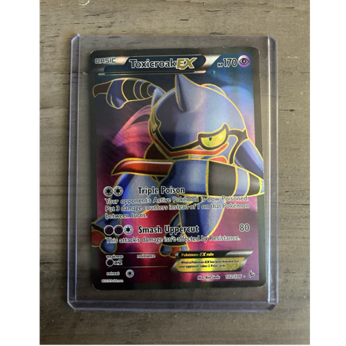 Pokemon TCG Toxicroak EX 102/106 Phantom Forces Full Art Holo UR Eng 2014