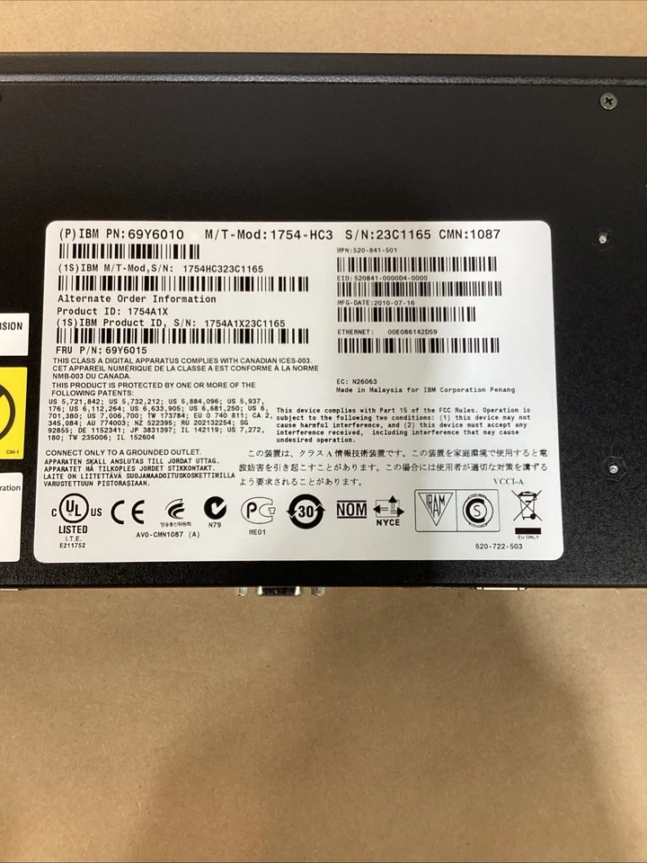 IBM 1754-HC3 69Y6010 IBM LOCAL 1X8 CONSOLE MANAGER 1754-HC3 69Y6010 - Image 3 of 4