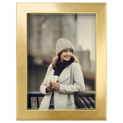 Renditions 5x7 inch Solid Wood Picture Frame, High Definition 5''x7'', Gold