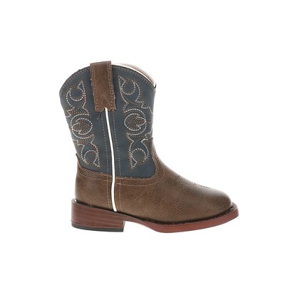 Roper Ainsley Square Toe Cowboy  Toddler Boys Blue, Brown Casual Boots 09-017-01