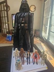 Vintage Star Wars figures 1977 - Han Solo, Luke Skywalker, C3P0, R2D2, Vader 12"