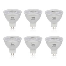 6 Pack Led Mr16 3.5w 12v 20w Halogen Replacement Bulbs Gu5.3 Bi-pin 2700k
