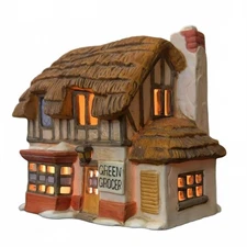 Dept 56 Green Grocer Dickens Village Lighted Christmas House 1984