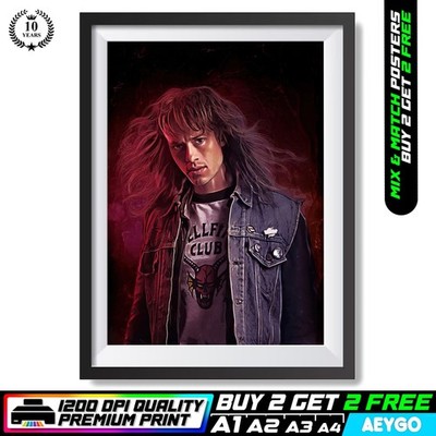 STRANGER THINGS Staffel 1 2 3 4 Wandbild Bild Poster Druck | KAUFEN SIE 2 ERHALTEN SIE 2 GRATIS