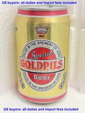 1995 Empty Beer Can GOLDPILS 330 ml. Poland Top Open Collectible Breweriana