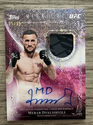 2026 Topps Midnight UFC Merab Dvalishvili Patch Relic Auto