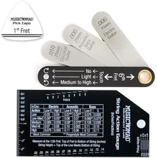 MusicNomad Truss Rod Gauge & String Action Combo Bundle (MN614) 