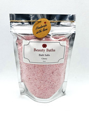 Cherry Bath Salt Epsom Salt Bath Soak Holiday Gift for Her Therapeutic Body Soak