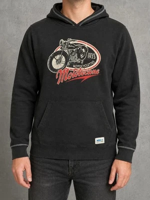 Sweat à capuche "Motobécane" avec un motif vintage noir - Taille M #517 - Photo 1/4