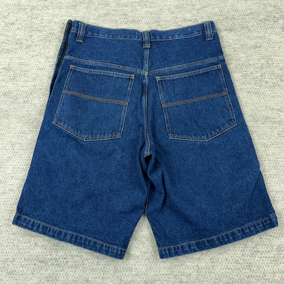 Pantalones Cortos De Colección Y2K No Boundaries Hombres 34 Breakaway Jean Jorts Sueltos Patín Años 2000 Foto 2 de 4