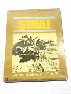 SINAI Arab-Israeli Wars Board Game Used Incomplete See Description SPI 1973