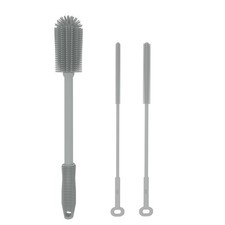 Silicone Bottle Brush Set With Straw Cleaner Brushes Multipurpose Bottle And Jar