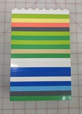 Lot of 20 Lego Duplo 2x8 Thin Plates Bricks Blocks assorted colors