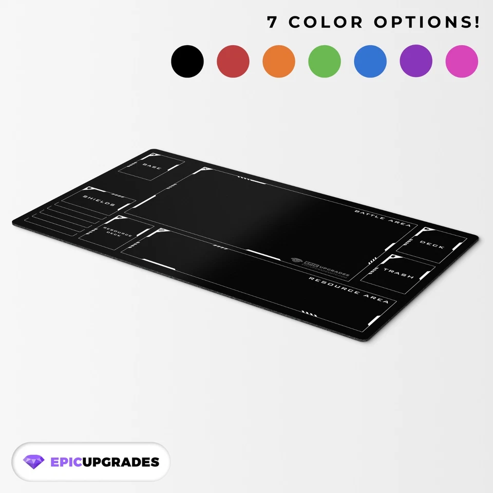 Tapete de jogo de cartas Gundam com zonas - Tapete de cartas 24"x14" para tapete de jogo de presente GCG - Imagem 4 de 4