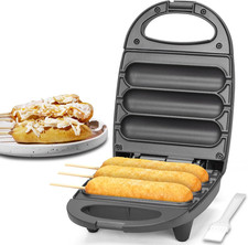 Electric Corn Dog Maker, Fryer for 3 Mini Cor...