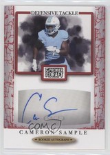 2021 Sage Premier Draft Auto Red Cameron Sample #A134 Auto 2b2