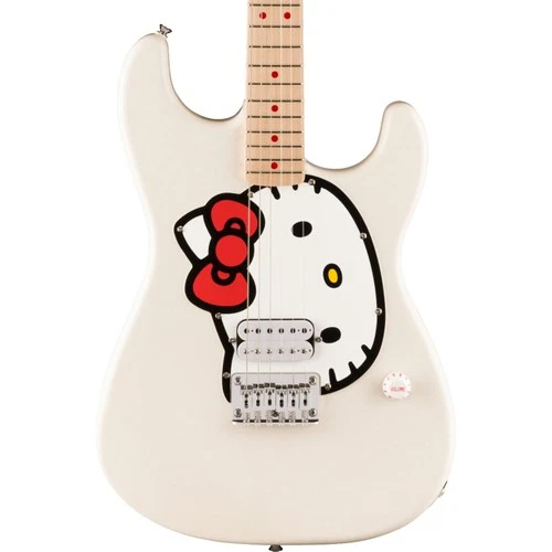 Fender x Hello Kitty Stratocaster Limited Edition Electric Guitar, White