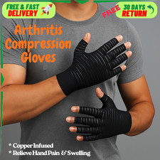 Copper Arthritis Compression Gloves Pain Relief Hand Wrist Joint Brace Support