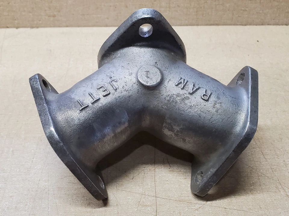 Harley Davidson Custom Cromo Ram Jett 1 Colector de admisión Evo Touring Softail FX Foto 4 de 4