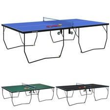 Tischtennistisch Klappbar, Tischtennisplatte mit Rollen Tischtennisspiel-Set