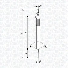 Glühkerze Metall- 062900138304 MAGNETI MARELLI für MAZDA 6 Kombi CX-5 3