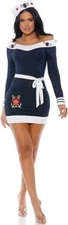 Forplay womens navy sailor dress costume set 559303 L/XL