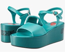 Love Moschino sandali zeppa plateau 41(8UK) - Primavera Estate 2022, pelle morbida