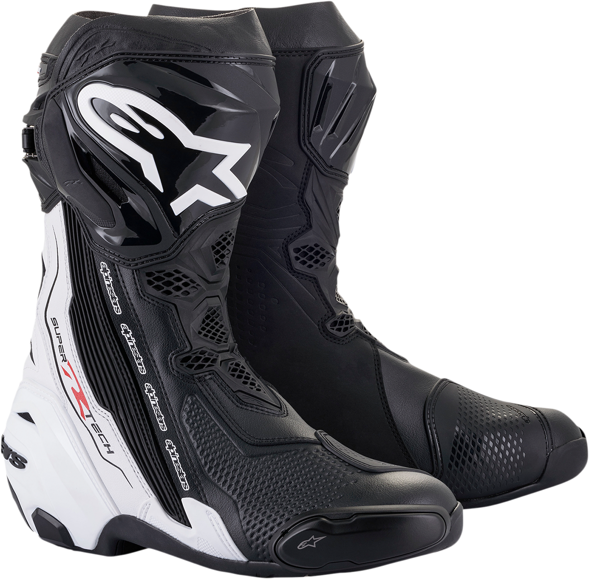 Alpinestars Supertech R Boots US 8 / EU 42 Black/White 2220021-12