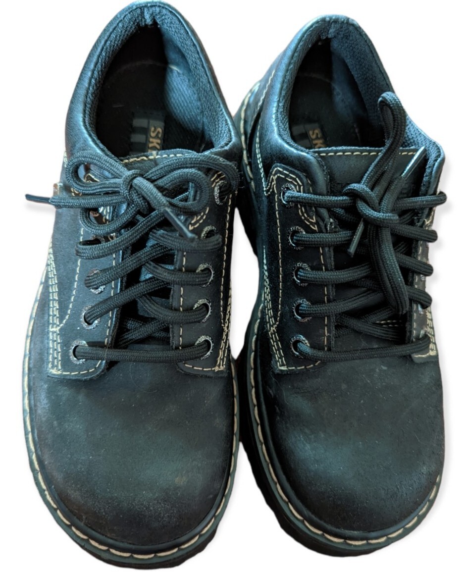 Skechers Womens 5.5 Black Suede Parties 