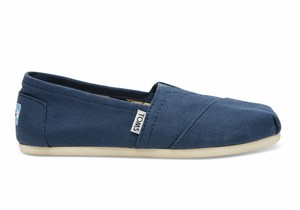 navy canvas slip on shoes womens