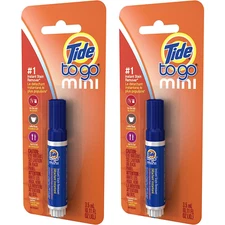 Tide To Go Mini Instant Stain Remover Pen 2-pack Food Coffee Work Travel 3.5 mL