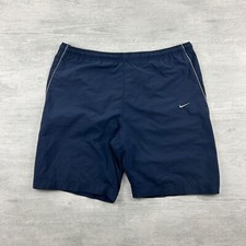 Vintage Y2K Nike Swim Trunks Size Medium Navy Blue Bathing Suit Swim Shorts Logo