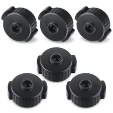 	6pcs Quick Release Cymbal Nuts 8mm Cymbal Mate Nut Black Plastic Cymbal Lock	