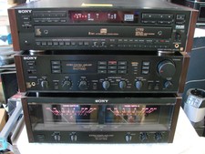 Sony Ta-n77es Power Amplifier + Ta-e77esd Preamplifier + 5cd Changer + Remote