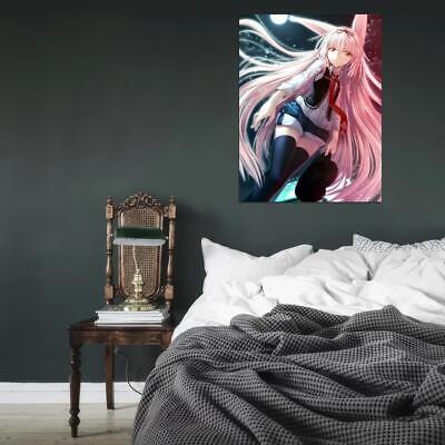 V2279 Visual Novel Cute Girl Pink Hair Anime Manga Art Decor WALL