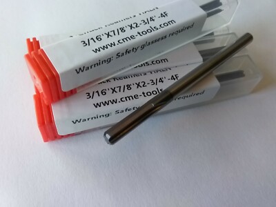 4pcs 3/16'' Solid Carbide chucking reamer Tialn Coated 4 straight flute 515-TN316
