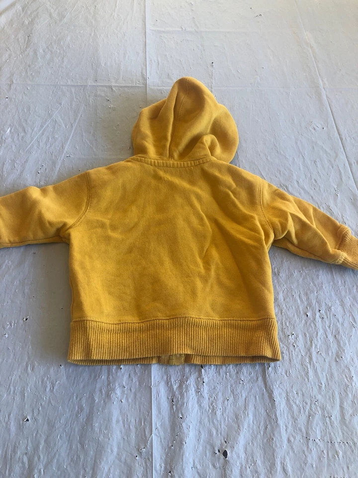 Chaqueta con capucha Arizona para niños pequeños Rockstr amarilla con cremallera 12 meses Foto 4 de 4