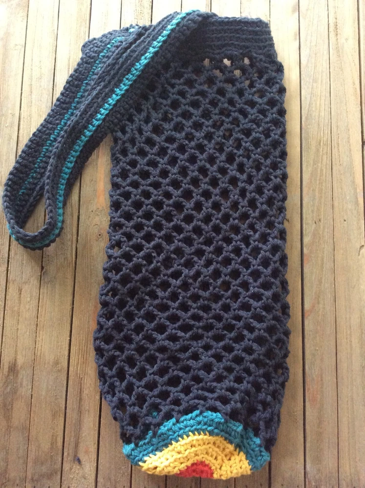 Yoga Mat Bag - Handmade Crochet Carrier for Pilates Gym Yogi  