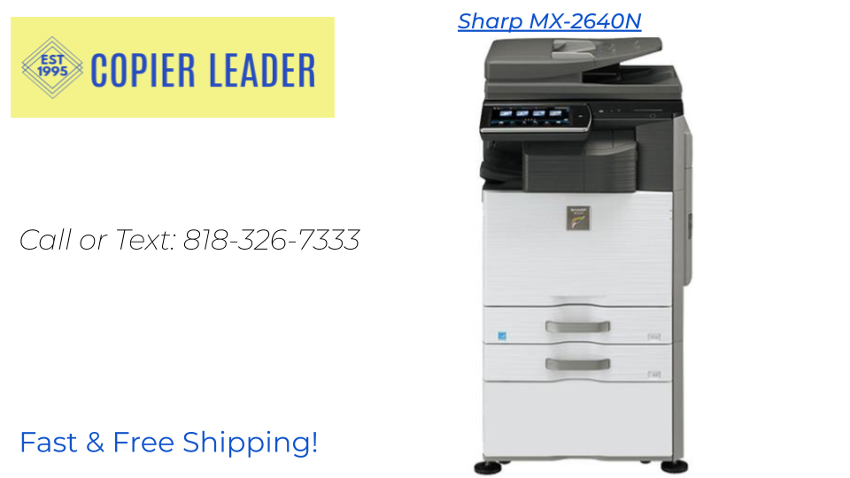 Sharp MX-2640N -Color Copier Printer Scanner MFP Color Laser