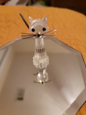 swarovski crystal mini cat figurine | eBay