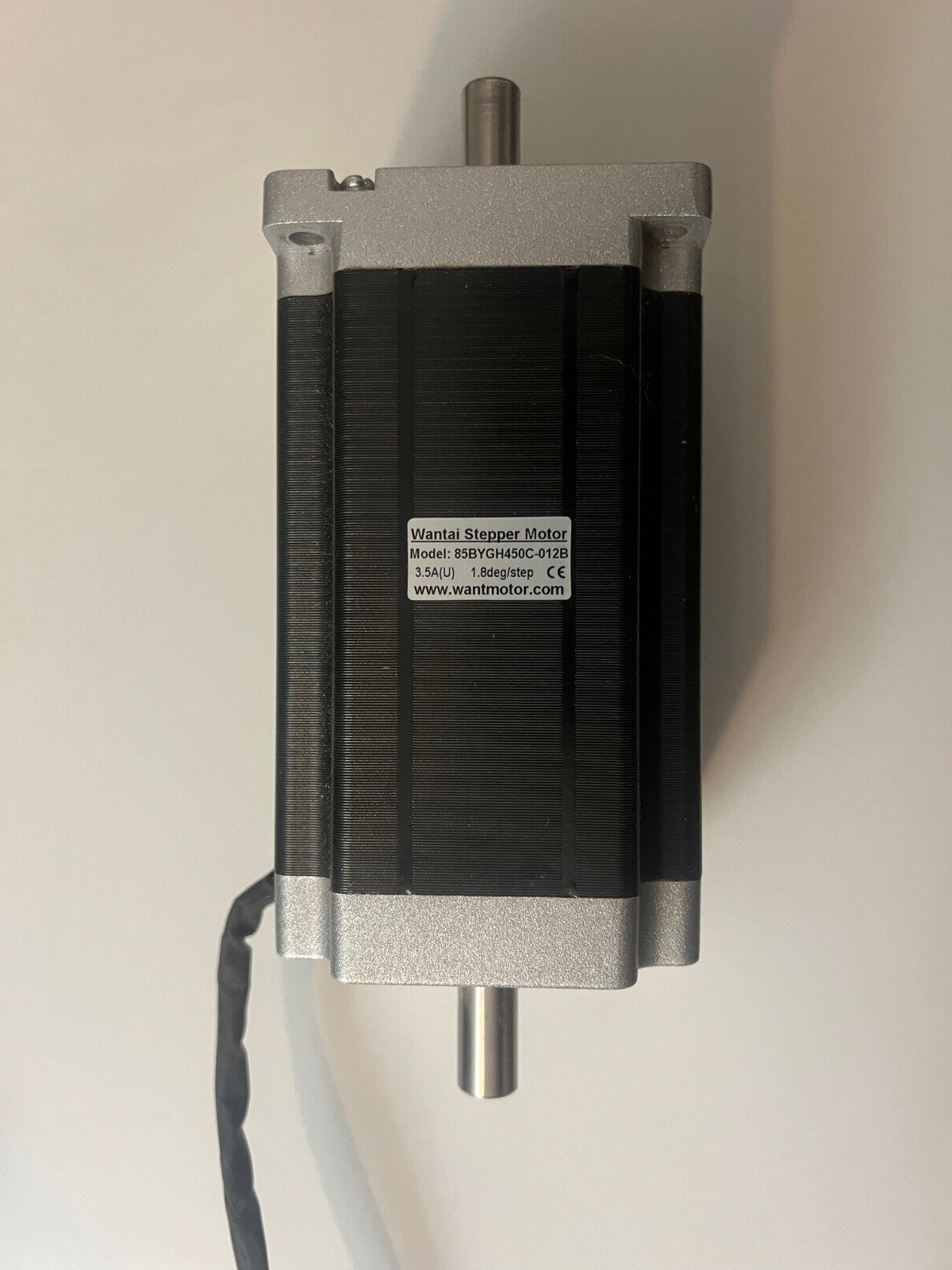 Wantai STEPPER MOTOR Nema 34 CNC.  1.8deg/step   1600 oz. in. Dual Shaft