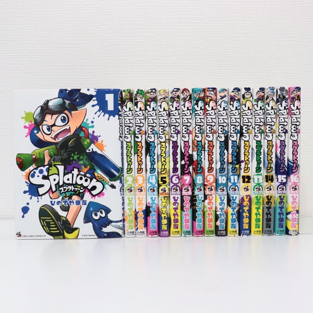 Splatoon Books New Splatoon Comic Manga Vol.1-16 Book set Sankichi Hinodeya Japanese ...