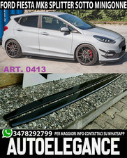 FORD FIESTA MK8 VII SPOILER SPLITTER SOTTO MINIGONNE ABS NERO LUCIDO -1-
